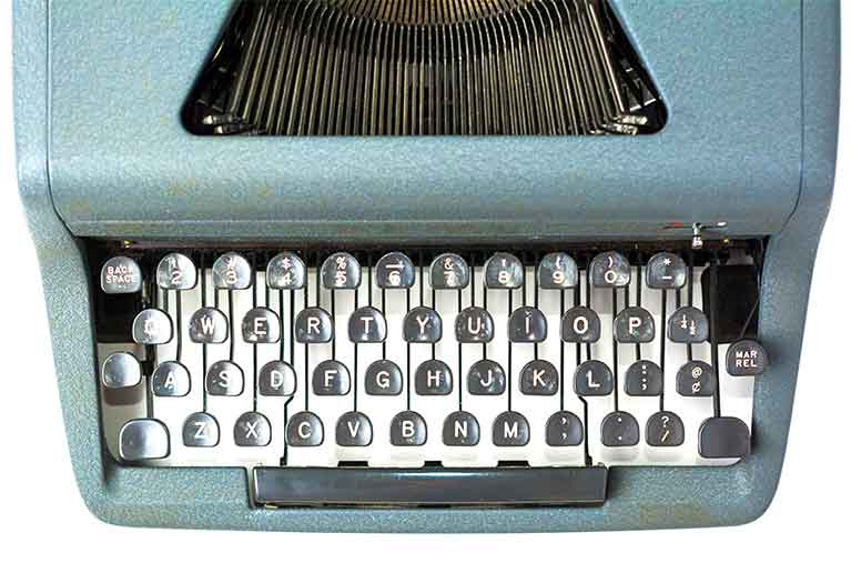 typewriter image